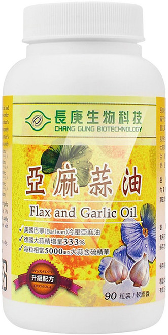 長庚生物科技 長庚亞麻蒜油, 90顆, 1盒