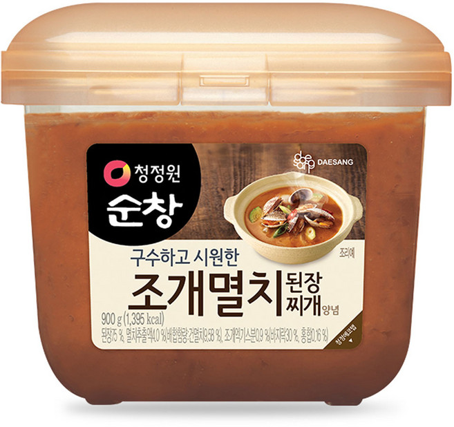 청정원순창 조개멸치 된장찌개 양념, 900g, 1개