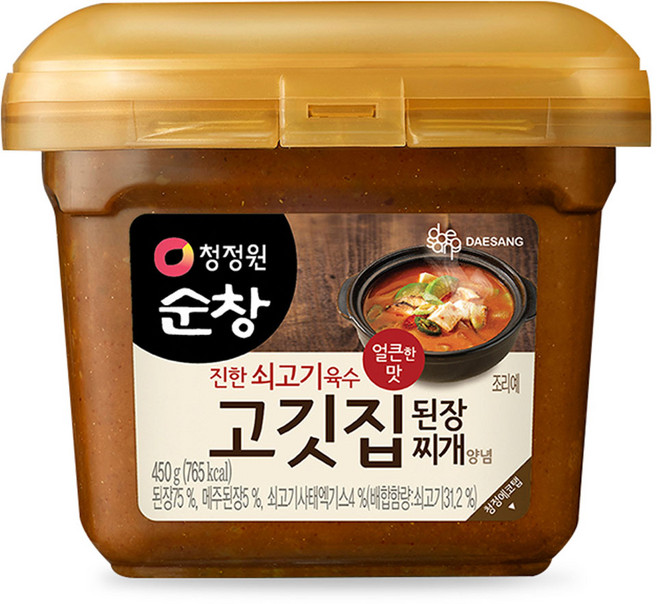 청정원순창 고깃집 된장찌개 양념, 450g, 1개
