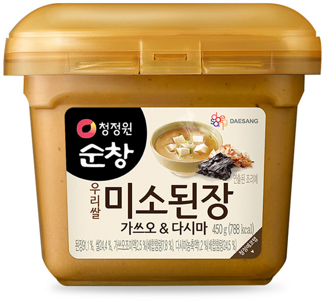 청정원순창 미소된장 가쓰오 앤 다시마, 450g, 1개