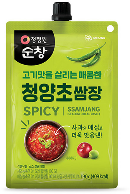청정원순창 청양초쌈장, 190g, 1개