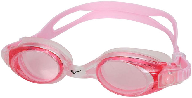 Mizuno 美津濃 成人泳鏡 抗UV防霧 N3TEB71000, 粉色, 1個