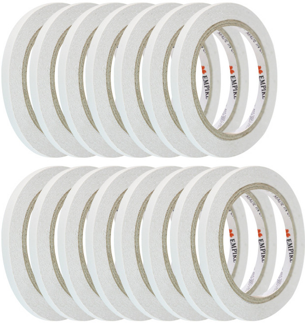 엠파이어 양면테이프 7mm x 20m, 화이트 반투명, 15개입