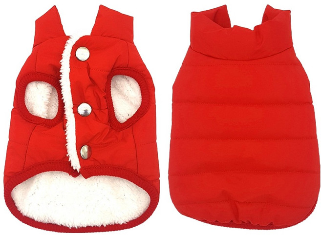 퍼피아이 패딩 베스트, 레드, 1개