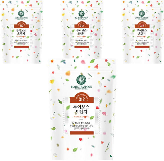 제임스티스푼 루이보스 오렌지 차, 2g, 30개입, 4개