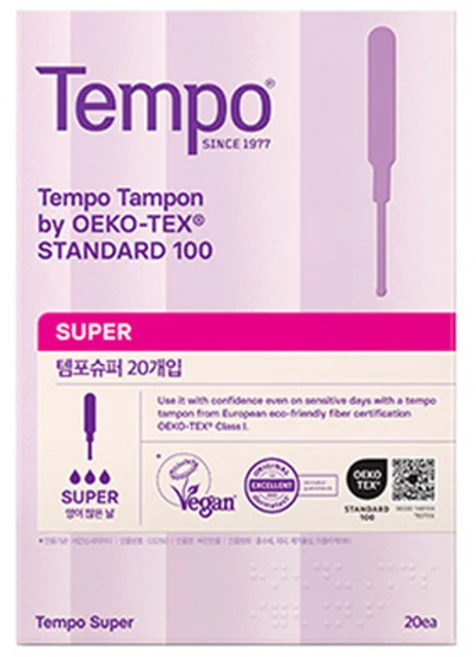 템포 오리지널 탐폰, 슈퍼, 20개입, 1개 - 쿠팡