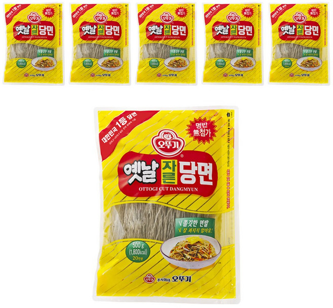 오뚜기옛날 자른당면, 500g, 6개