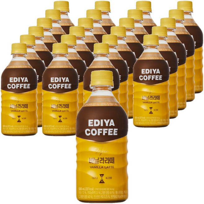 이디야 트리플 바닐라라떼, 500ml, 24개