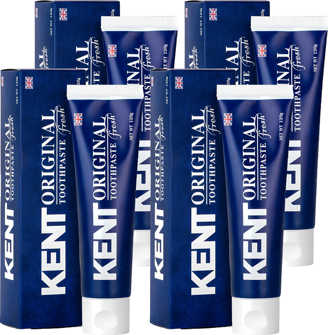 켄트 오리지널 프레쉬 치약, 120g, 4개