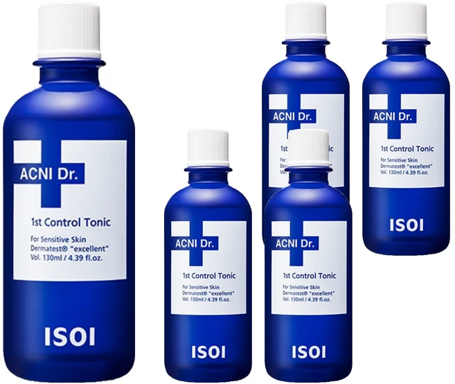 아이소이 아크니 닥터 퍼스트 컨트롤 토닉, 130ml, 5개 - 쿠팡