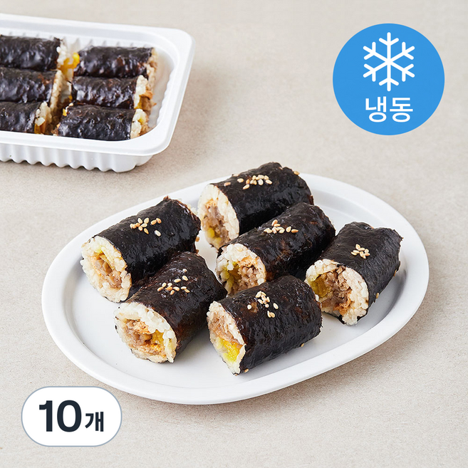 건강한끼 유부우엉 꼬마김밥 (냉동), 180g, 10개