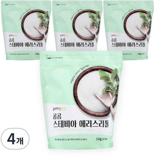 곰곰 스테비아 에리스리톨, 1kg, 4개