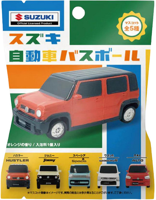 SK JAPAN 鈴木汽車 SUZUKI 沐浴球 入浴劑 全五種 柑橘香, 1個, 75g