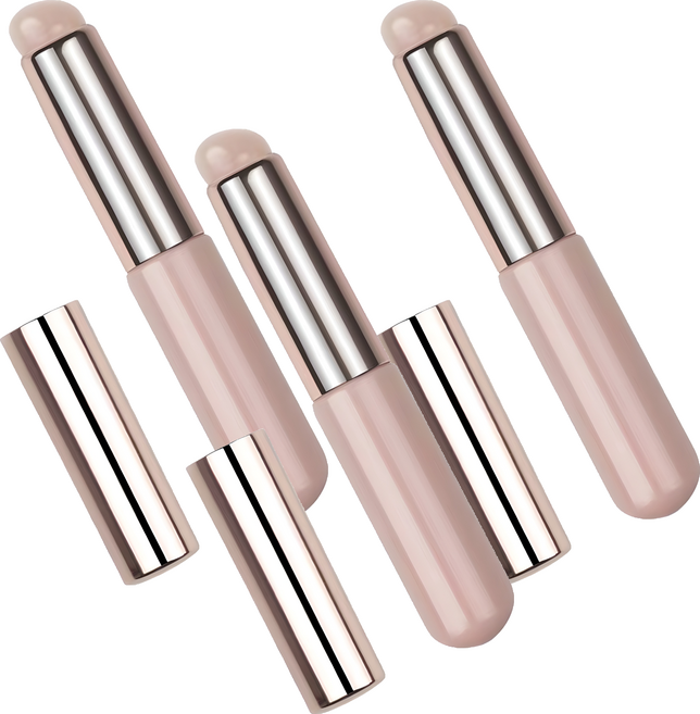 아이코어스 메이크업 실리콘 립 브러쉬, 누디, 3개