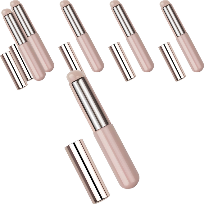 아이코어스 메이크업 실리콘 립 브러쉬, 누디, 6개