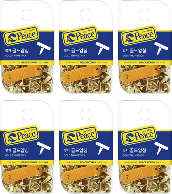 피스코리아 평화 골드압침, 6팩