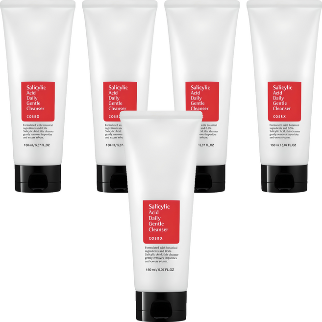 코스알엑스 살리실산 데일리 젠틀 클렌저, 150ml, 5개