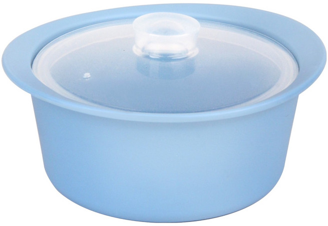 키에 다용도 실리콘 찜냄비 800ml, 블루, 1개