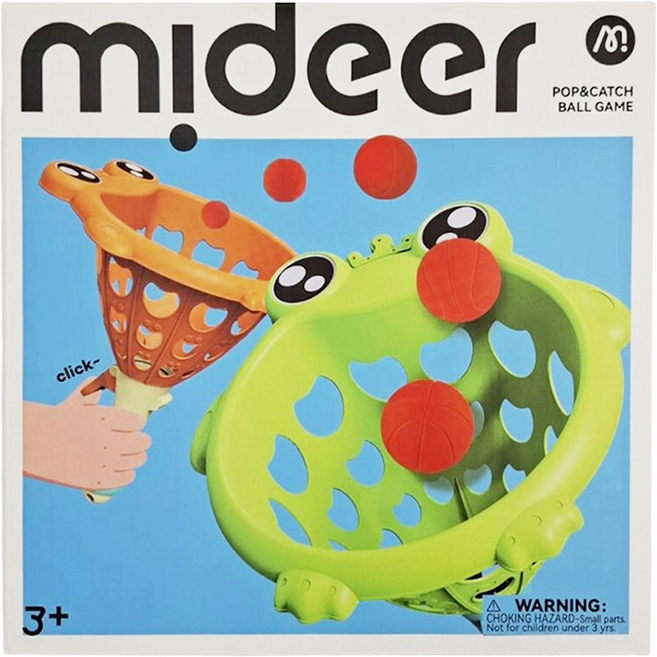 mideer 親子互動接球組 3歲以上適用, 青蛙 綠色, 1組