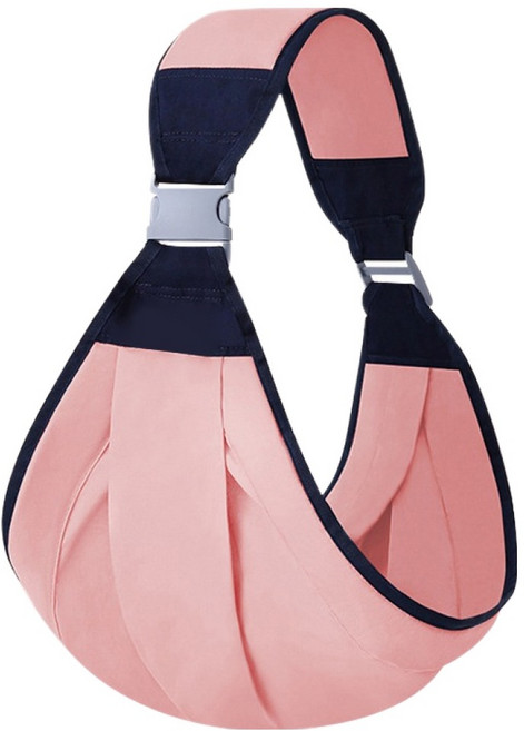 愛源美 新生兒前抱式背帶 布款, 粉色