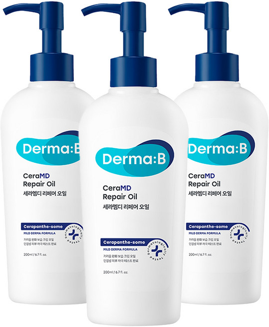 더마비 세라엠디 리페어 바디오일, 200ml, 3개