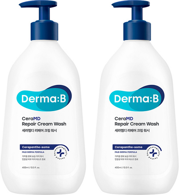 더마비 세라엠디 리페어 크림 바디워시, 400ml, 2개
