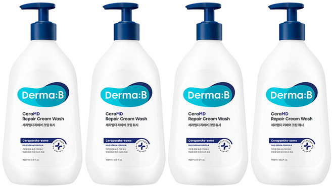 더마비 세라엠디 리페어 크림 바디워시, 400ml, 4개