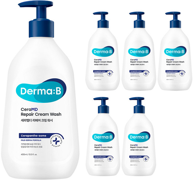 더마비 세라엠디 리페어 크림 바디워시, 400ml, 6개