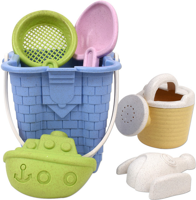 샌디토이 통 모래놀이 8종 세트 3030b, 혼합색상, 500g, 1세트