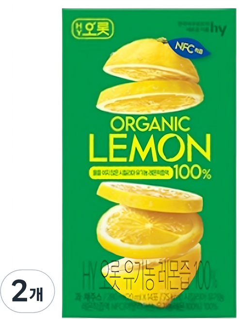 에치와이오롯 유기농 레몬즙 100%, 20ml, 28개