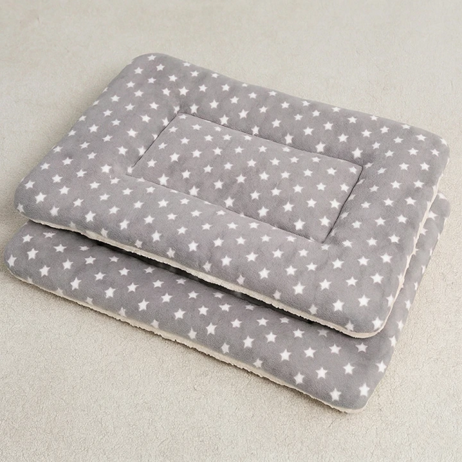 리치독스 강아지 고양이 극세사 별방석, 그레이, 2개