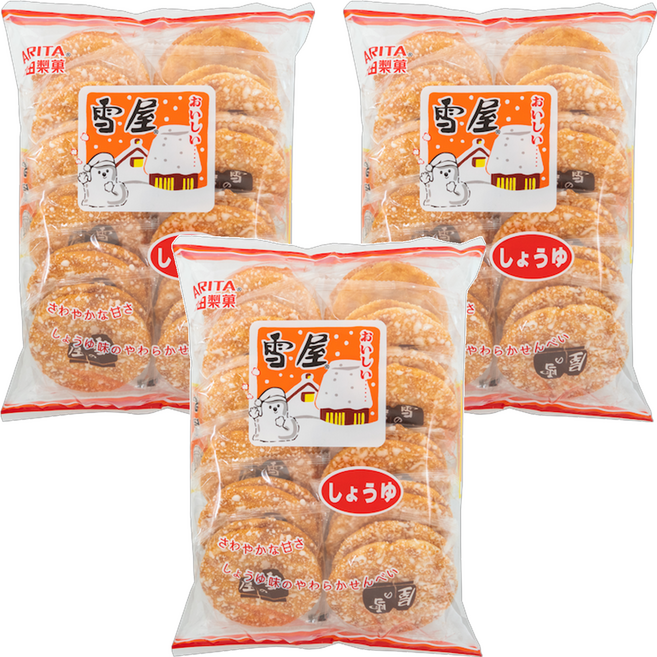 ARITA 有田製菓 雪屋 輕辣, 190g, 3袋