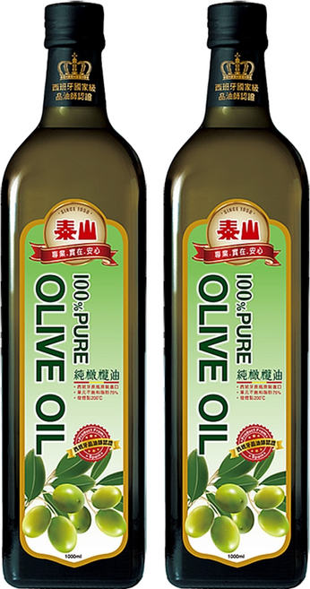 TAISUN 泰山 100%純橄欖油, 750ml, 2瓶
