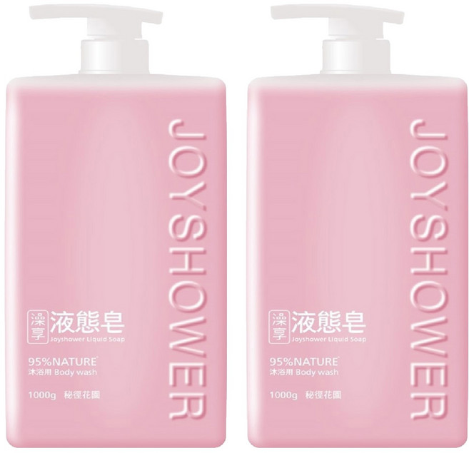 澡享 液態皂 秘徑花園, 1kg, 2瓶