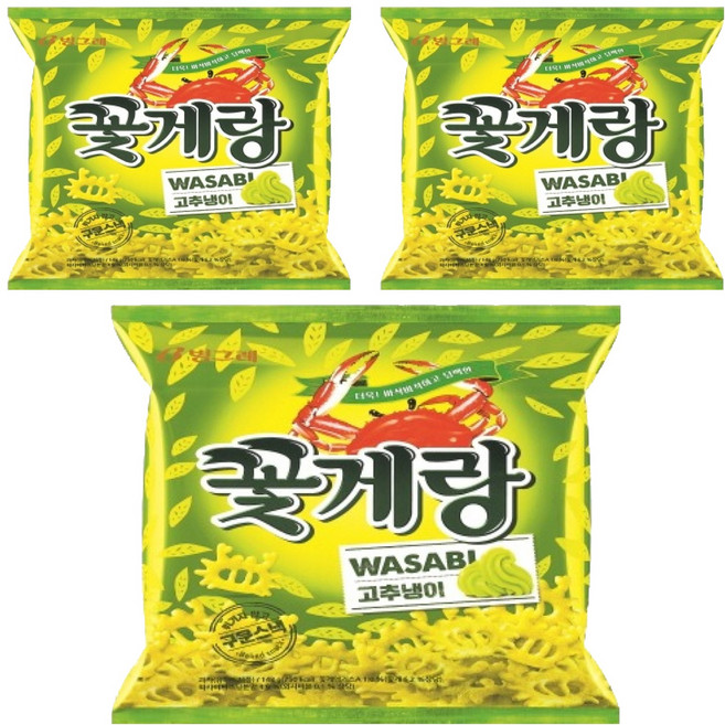 꽃게랑 고추냉이, 143g, 3개