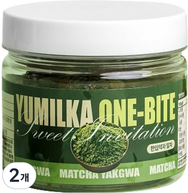 유밀가 미니 한입약과 말차, 2개, 130g
