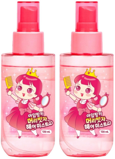아임핑키 머리빗자 헤어미스트, 120ml, 2개