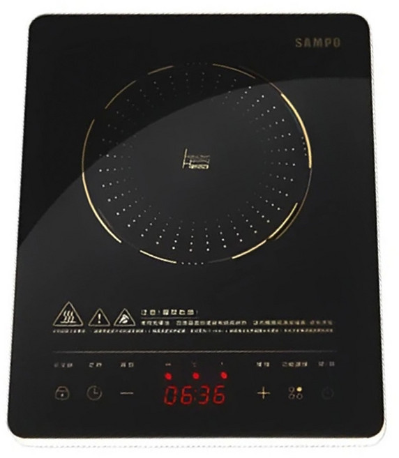SAMPO 聲寶 微電腦薄型IH變頻電磁爐 2.3kg, KM-AA12Q, 普通型
