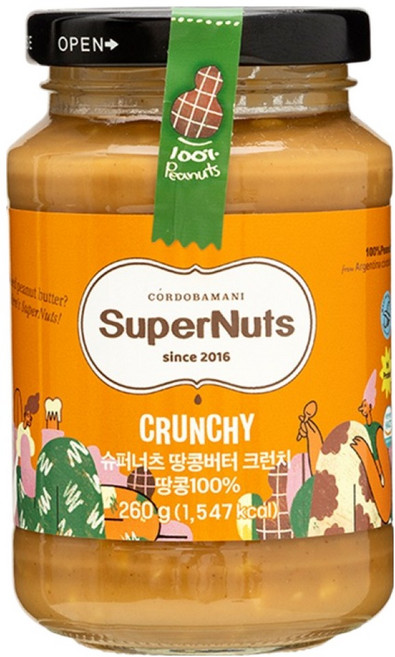 顆粒花生醬, 260g, 1個