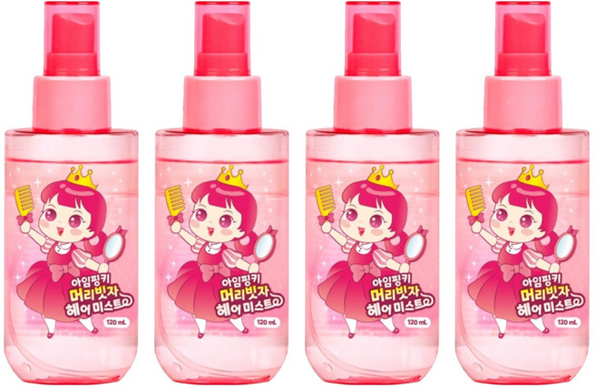 아임핑키 머리빗자 헤어미스트, 120ml, 4개