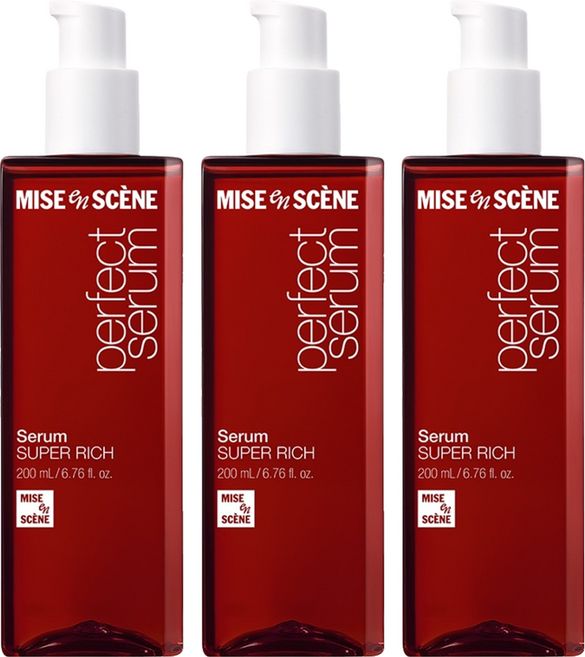mise en scene 魅尚萱 完美超級豐盈護髮精華, 200ml, 3個