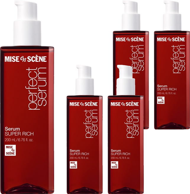 mise en scene 魅尚萱 完美超級豐盈護髮精華, 200ml, 5個