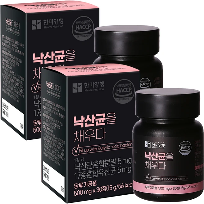 한미양행 낙산균을 채우다 15g, 30정, 2개 - 쿠팡