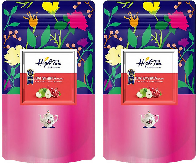 High Tea 伂橙 夏綠蒂花果精靈紅茶, 3g, 12入, 2袋