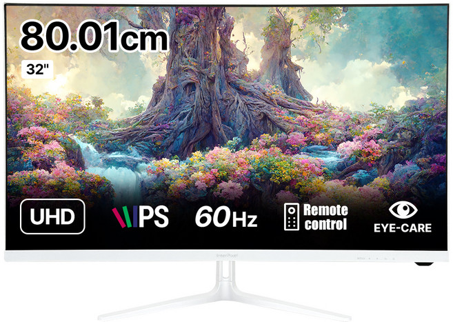 인터픽셀 4K UHD IPS 모니터 화이트 에디션, 80.01cm, IPU3212(무결점)