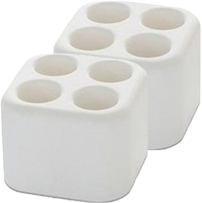 빌리네집 규조토 칫솔꽂이, 2개, 화이트
