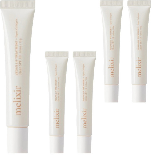 melixir 膠原蛋白護唇膏, 15g, 5個, 1 透明 SPF