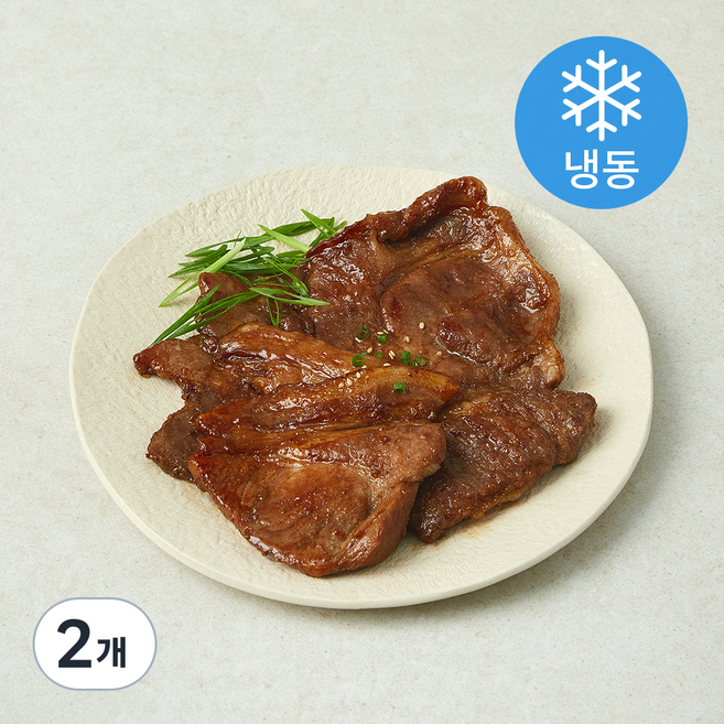 갈비아저씨 목살 양념구이 208 (냉동), 600g, 2개