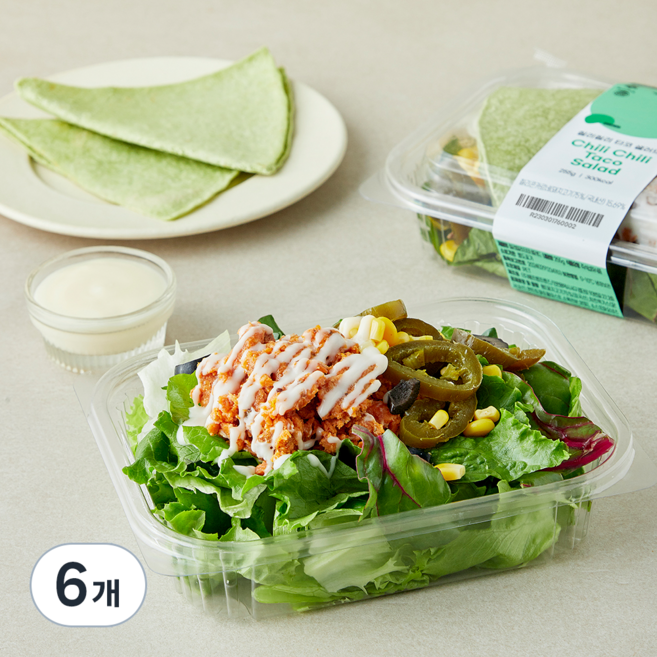 프레밀 칠리칠리 타코 샐러드, 255g, 6개