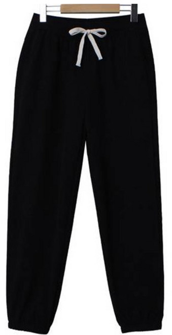 린다샵 여성용 파우트 허리 밴딩 끈 골덴 조거 팬츠 cppt12894k39